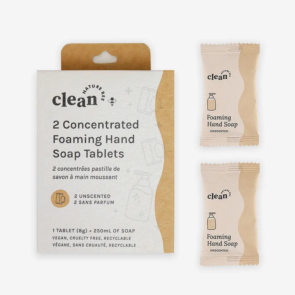 foaming hand soap tablets: nature bee