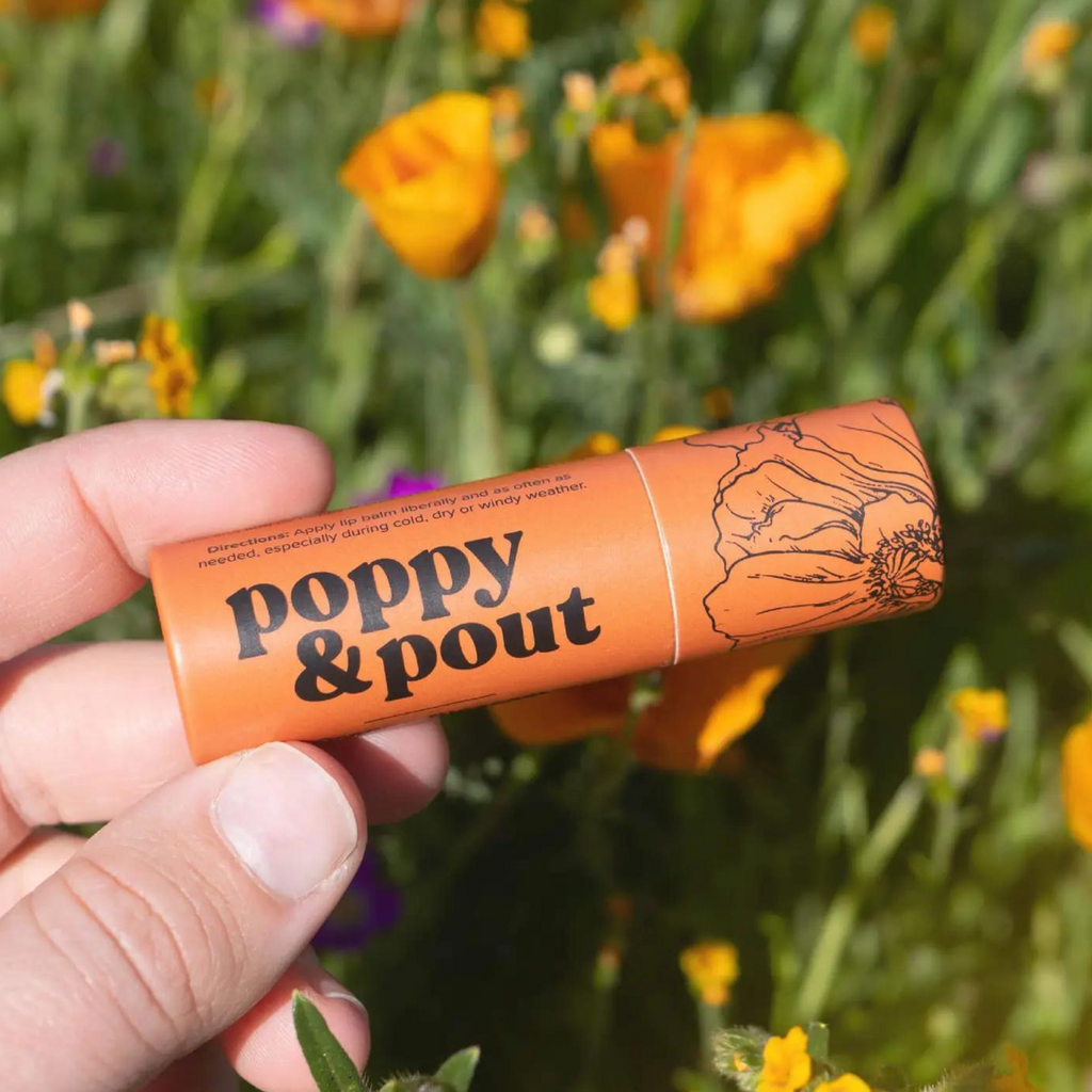 poppy & pout lip balm