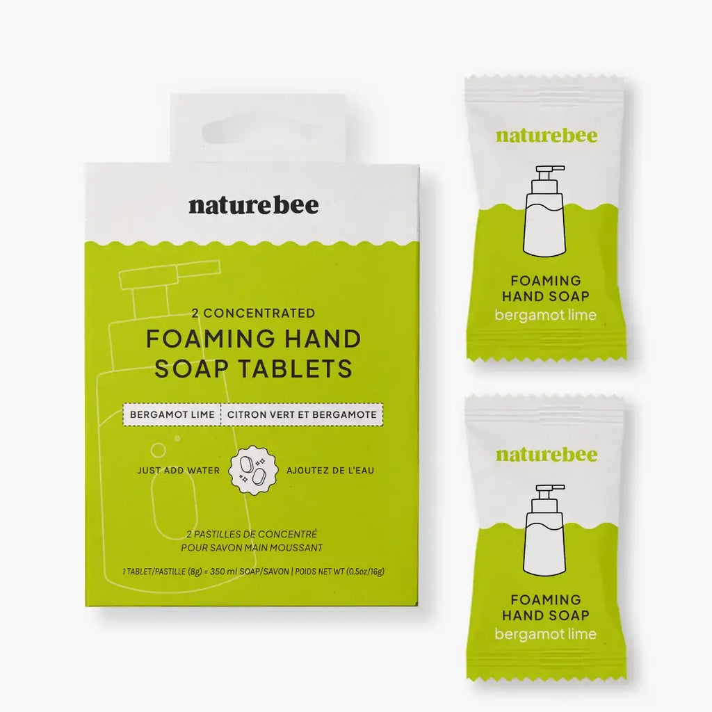 foaming hand soap tablets: nature bee